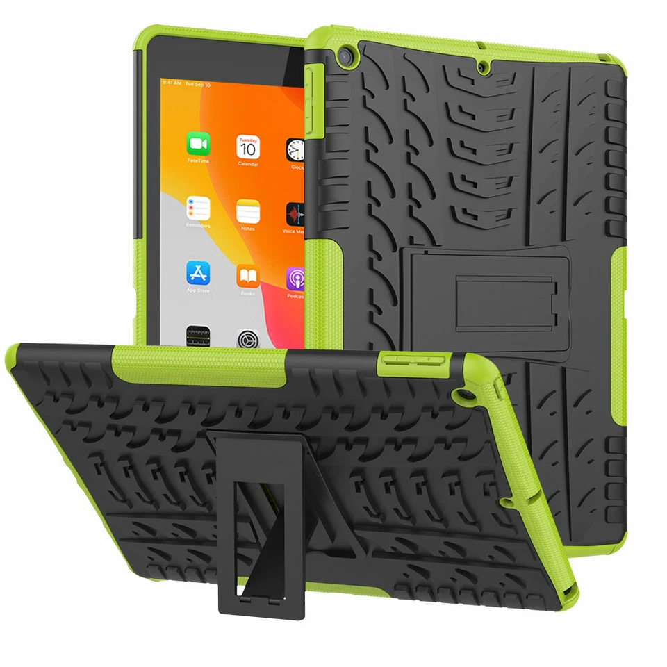 F iPad Shockproof Hybrid Rugged Armor Grip Rubber Hard Stand Antislip-skid Cover - Image 2 of 4