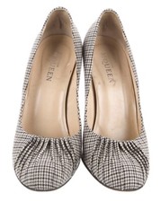 Alexander McQueen Houndstooth Classic Pumps Heels Sz 38 Italy