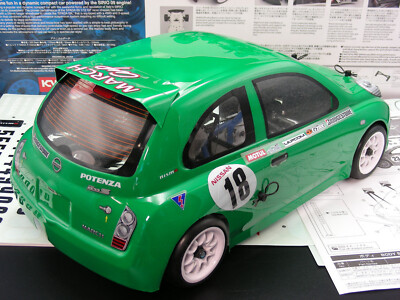 Vintage Kyosho SPADA 09L Nissan March Cup Car w 2-Speed & Tuned