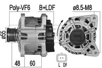 Messmer Lichtmaschine Generator 150A 14V FüR Dacia Lodgy 1.5 Dci 209546A