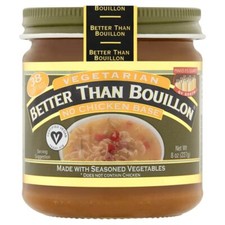 Better Than Bouillon Vegetarian No Chicken Base 8 Ounce Jar Vegan Broth Flavor