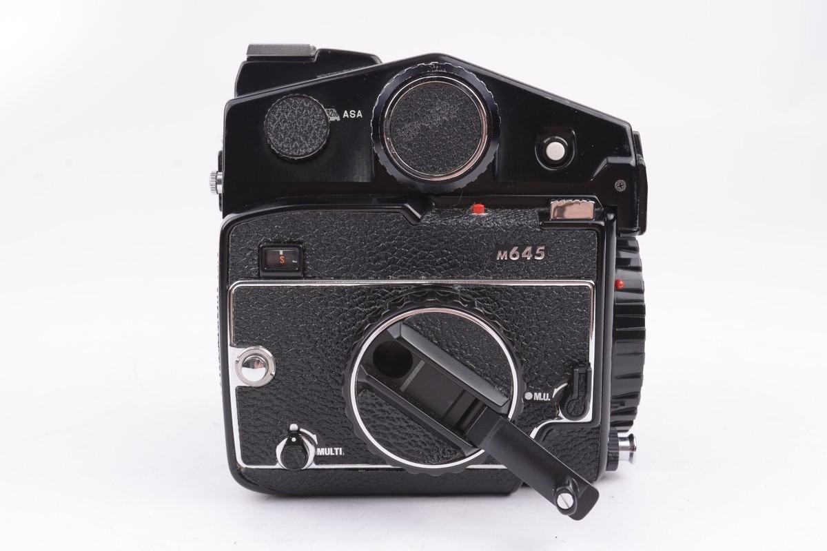 Mamiya M645 Film Camera Body w/AE Prism, 120 roll film insert #Z