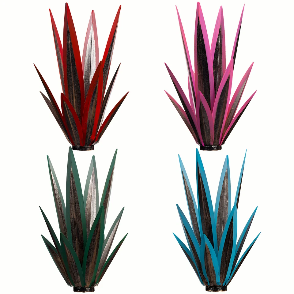 Planta de agave de metal hágalo usted mismo metal tequila escultura rústica decoración de jardín al aire libre Foto 2 de 4