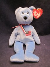 TY Beanie Babies Baby America Teddy Bear 9/11 American Red Cross VINTAGE NEW TAG