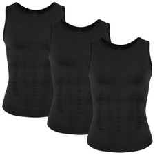 Shapertop for Men, 3PACK Tank for Men Chest Compression Shirt Men Shapertop Tank