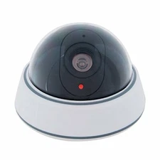 SABRE HS-FSCD Fake Security Camera Dome Style Decoy with Flashing Red LED Light