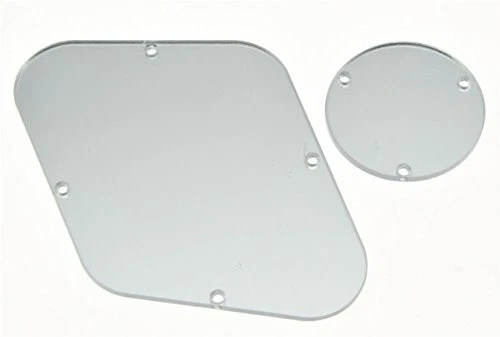  LP Rear Control Switch Plate Back Plate Cavity Cover For Epi Les Silver Mirror