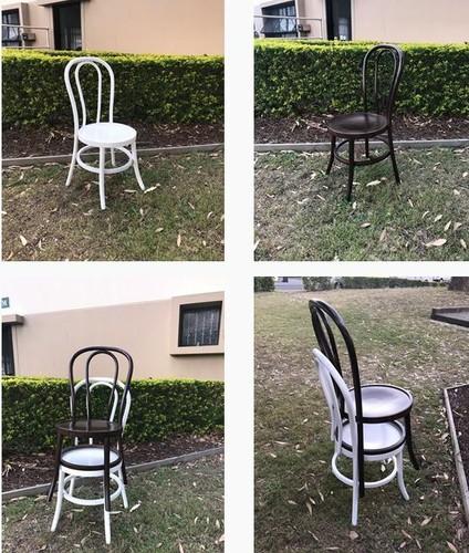 Bentwood Dining Chair White (Stackable) 42 X 40.5 X 93CMH - Picture 4 of 4