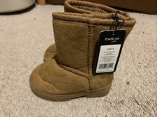 Lilttle Girls Boots Brand Bebe Size 6 Beige Brand New
