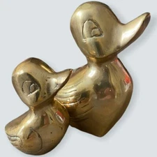 Midcentury modern Brass Ducks