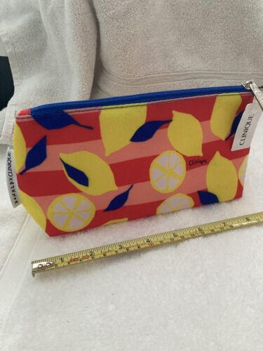 Clinique x Donald Lemons Design with Navy Detail Makeup / Cosmetic Bag - Picture 1 of 3