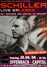 Schiller - Live ErLeben, Frankfurt 2004 - Konzertplakat