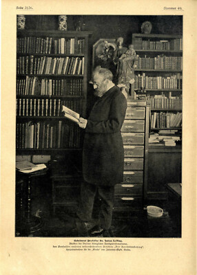 Prof.Dr. Julius Lessing / Erstaufführung Buntes Theater Berlin Histor.Druck 1901