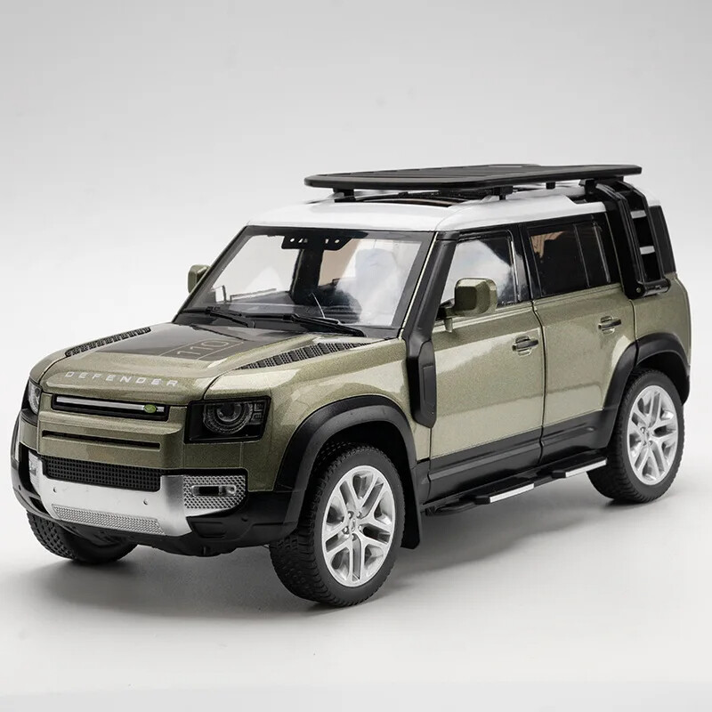 1:18 Land Rover Defender 110 Diecast Model Car Toy Collectible Sound Light Gift