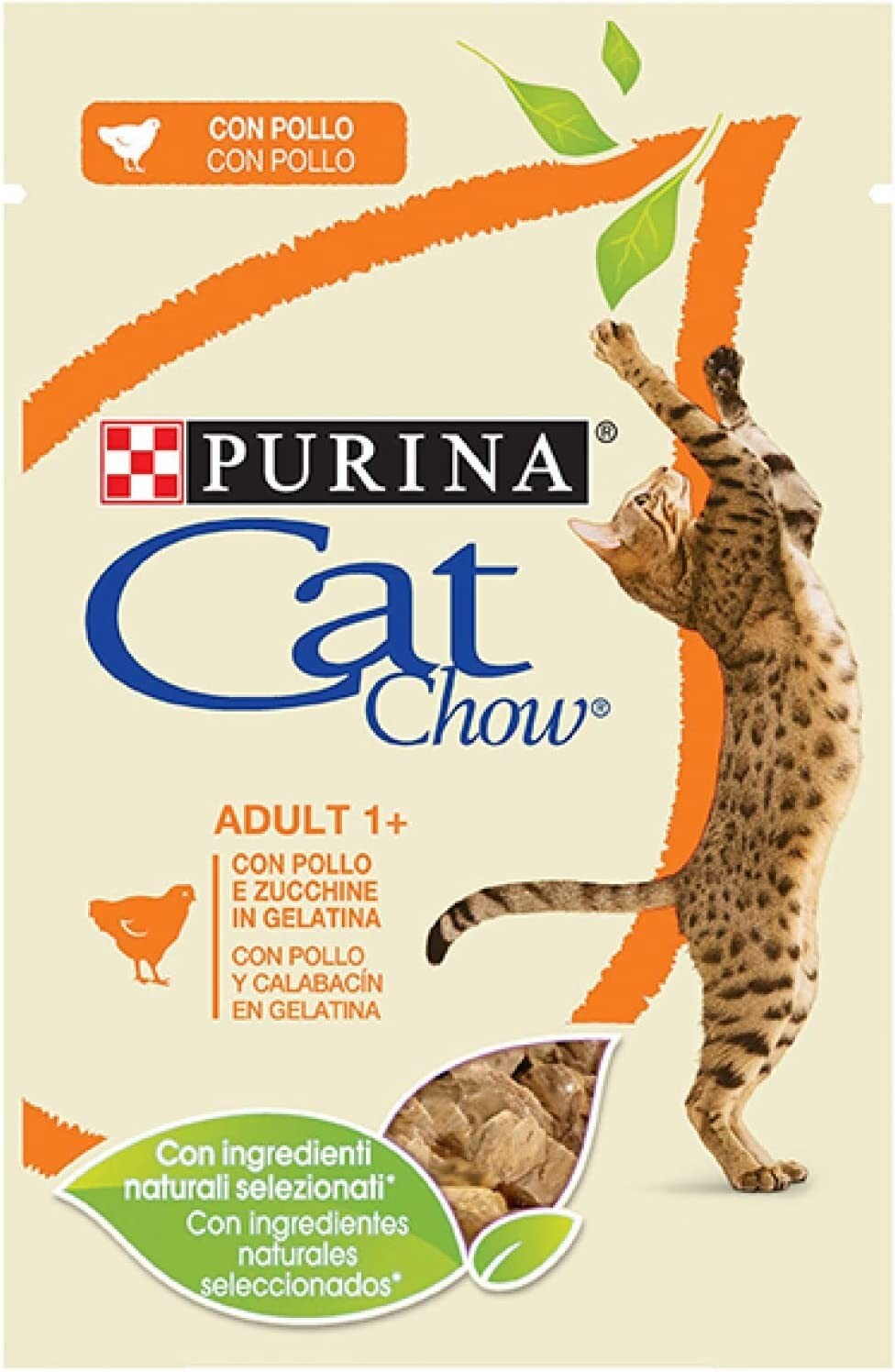 Cat Chow Adult 1+ Pollo e Zucchine 85gr PURINA