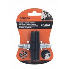 2 X Patins de Frein en V 70 mm pour Vélo VTT VTC Pads Blocs d'Arrêt Freinage