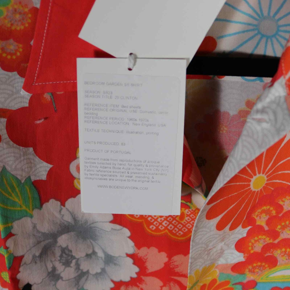 Bode New York Bedroom Garden Flower Shirt L / XL New | eBay