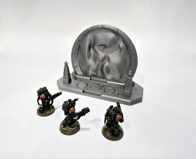 3D Printed Sci-Fi Terrain Active Space Portal Great For 40K Or Kill Team