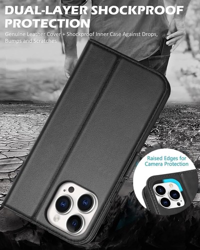 Case For iPhone 12 Pro Max,12 Mini, 12, 12 Pro Leather Card Wallet Magnetic Flip - Afbeelding 18 van 47