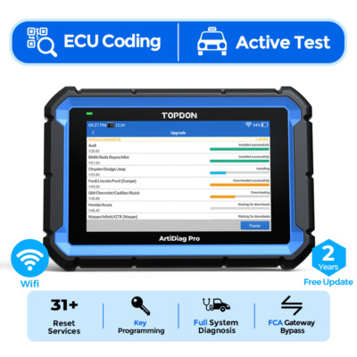 TOPDON AD Pro2 2025 OBD2 Scanner Tool Bidirectional Car Diagnostics Bluetooth 