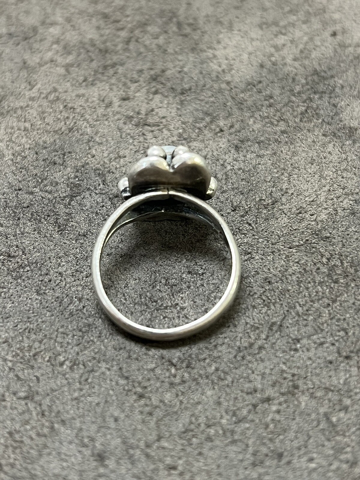 .925 Sterling Silver Native Moonstone Ring Sz7 5.… - image 5