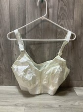 Vintage Playtex 18 Hour Bra Size 40D Style 653 Lace White Wireless NWOT