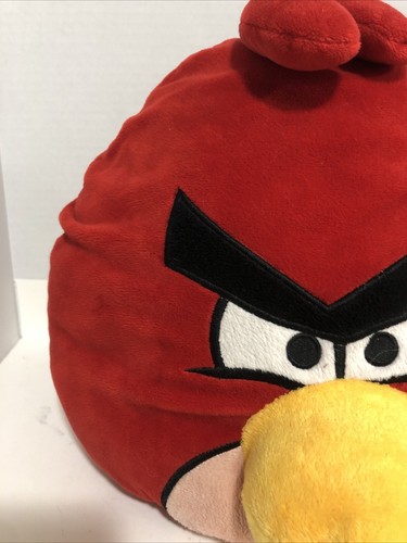 Angry Birds Red Plush 12”x14” Pillow Stuffed Animals Bean Bag - Picture 2 of 6