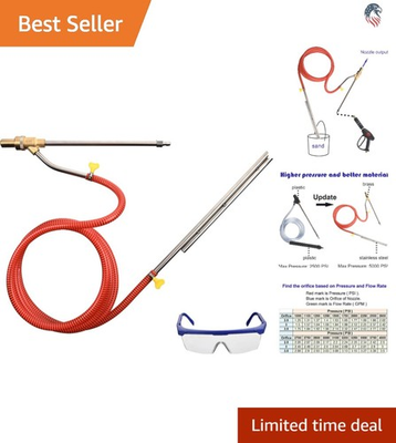 #ad Compatible for Pressure Washer Sandblasting Kit 5000 PSI Wet Sand Blaster Acc... $48.99