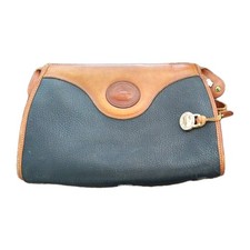 Vintage Dooney and Bourke All Weather Leather Purse Black/Brown Damaged USA Made