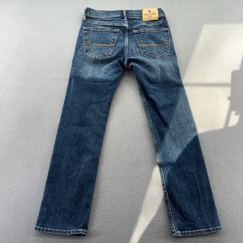 Abercrombie & Fitch Jeans Youth Sz 13/14 Dark Wash Straight Leg - Picture 8 of 13