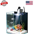Betta Fish Tank kit,Small Nano Glass Fish Tank Start Kit with Filter,LED Ligh...