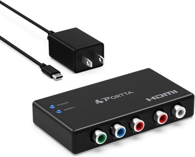 Component to HDMI Converter Adapter for 1080P HDTV, PS2, PS3, Xbox,
