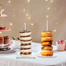 Acrylic Donut Stand Bagel Display Tower Reusable Detachable