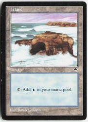 Island (Crashing Waves) - Tempest #336 - Magic: The Gathering