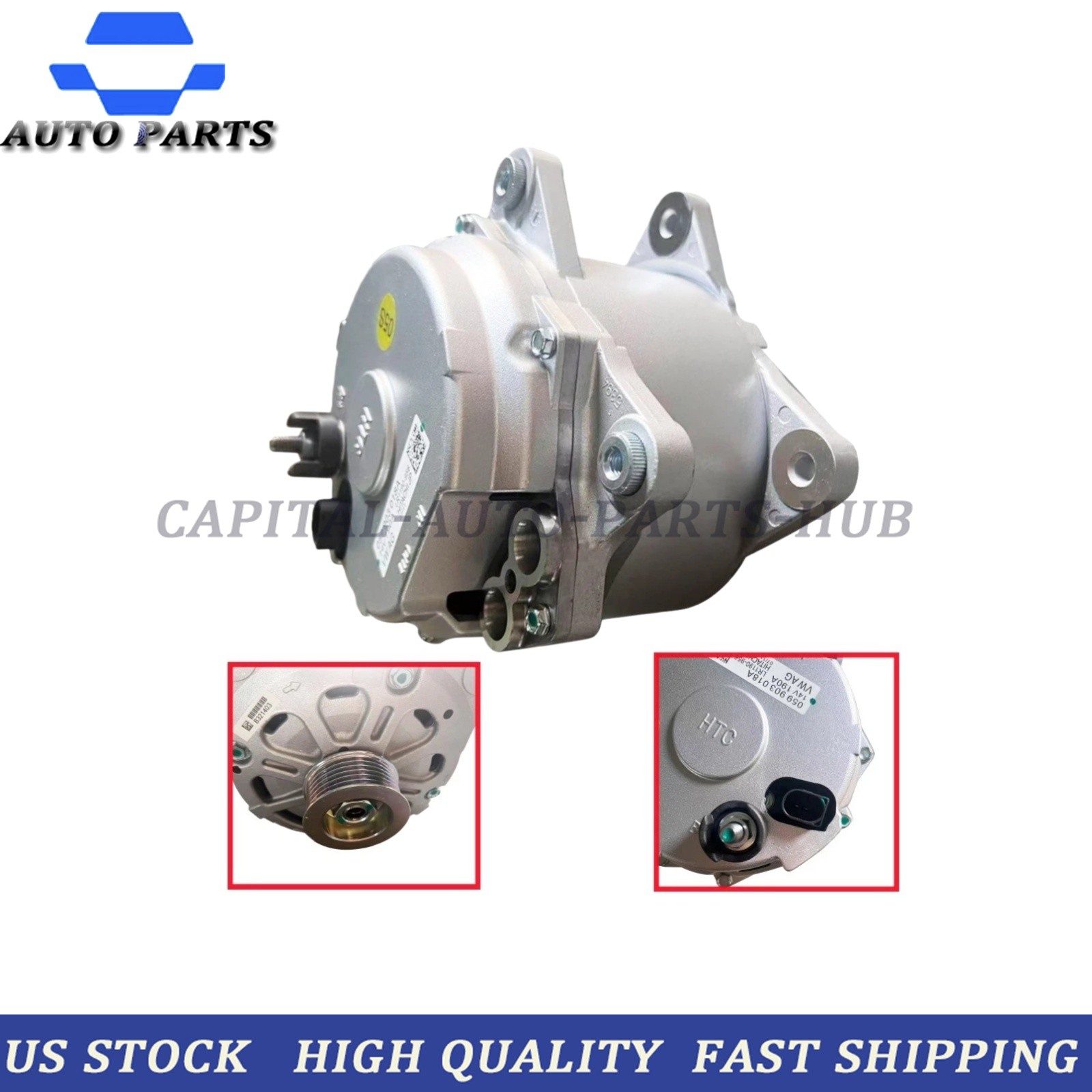 Fits Bentley Continental GTC 2003-18 07C903021J Engine Alternator Generator