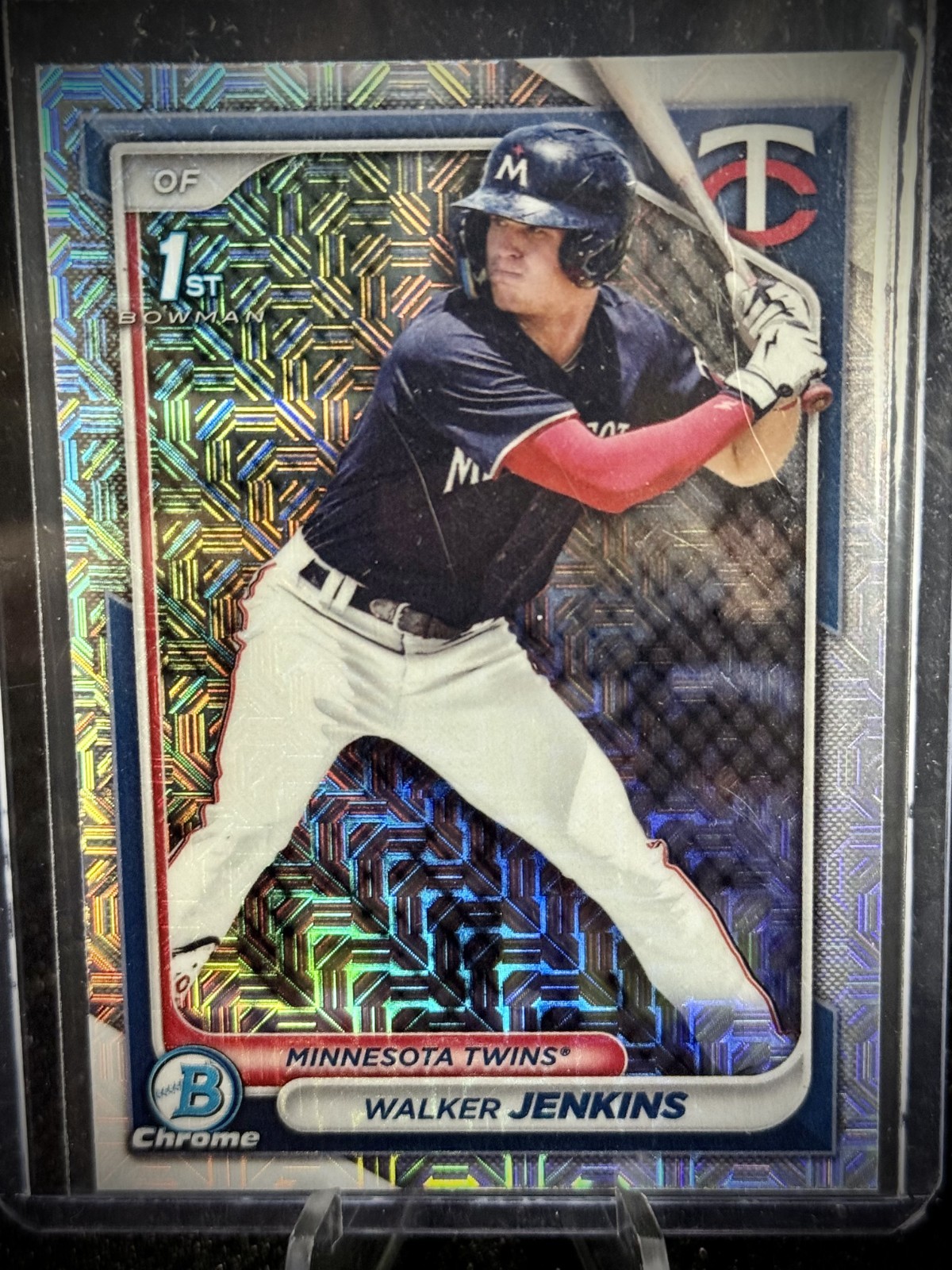 2024 Bowman - Chrome Prospects Walker Jenkins #BCP-43 Mojo Refractor Twins