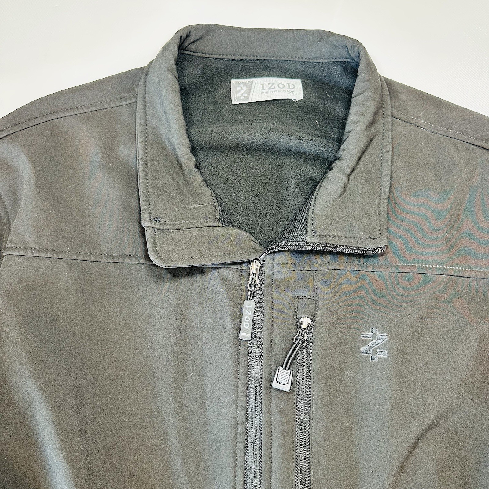 IZOD Performance Softshell Jacket Black Full Zip … - image 2