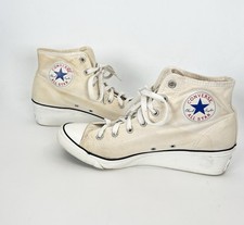 Converse Chuck Taylor All Star Hidden Wedge Beige WITH STAINS - Women's Size 9