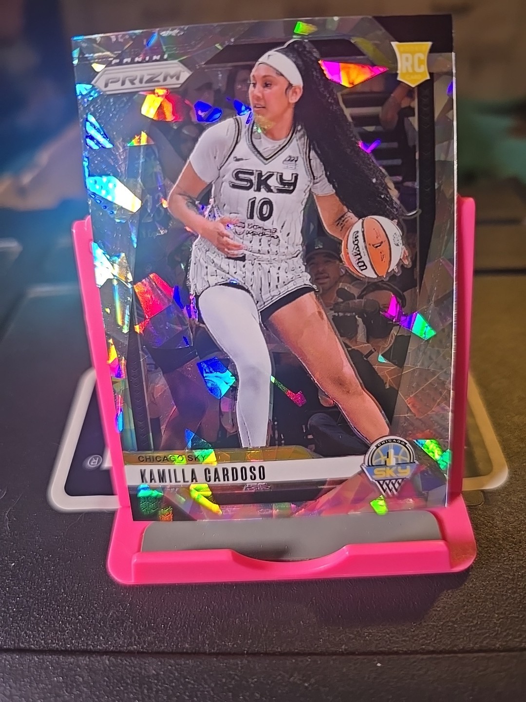 2024 Panini WNBA Prizm Kamilla Cardoso #93 Rookie Cracked Ice Prizm Cahicago Sky