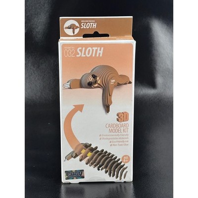Eugy Sloth 3D Cardboard Model Kit Dodoland 032 Eco Friendly DIY Puzzle New