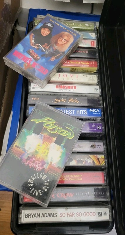 Lot Of 17 Vintage 1980s-1990s Rock, Alt, Grunge Cassette Tapes Who, Crow, GD
