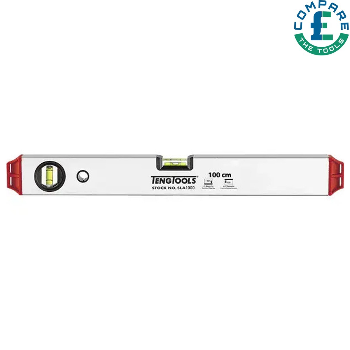 250mm Spirit Level Scaffolder Tool, 3 Vial Aluminium DIY Accurate Leveller - Image 5