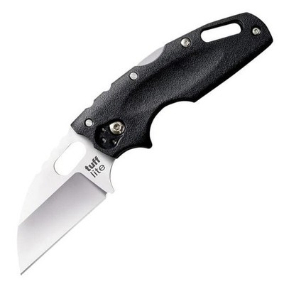 Cold Steel Tuff Lite Black Griv-Ex AUS-8A Sheepsfoot Tri-Ad Lock Knife