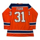 Grant Fuhr Signed Edmonton Oilers Hockey Jersey W/ COA PrimeTime & Wilder Sports — photo 1