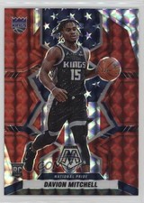 2021-22 Panini Mosaic National Pride Red Mosaic Prizm Davion Mitchell #254 11s9