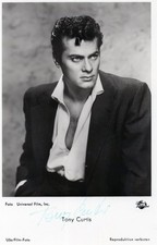 Tony Curtis+ - original signierte UFA Karte F...