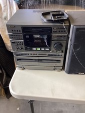 Aiwa CX-811U Compact Disc Receiver With Speakers Tuner Worker Only Needs Repair
