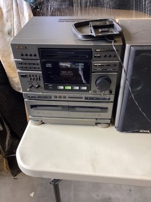 Aiwa CX-811U Compact Disc Receiver With Speakers Tuner Worker Only Needs Repair
