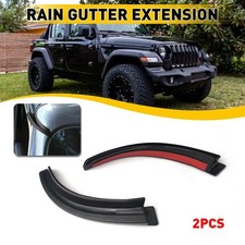 For 2018-2021 Jeep Wrangler Jk Accessories Water Rain Diverters Gutter Extension