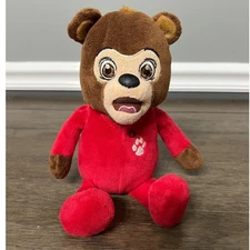 Brinley Bear Plush Stuffed Animal Red Pajamas Sleepy Time Pal Kid's Toy